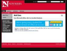 Tablet Screenshot of my.newberry.edu